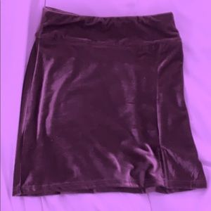 Velvet skirt